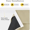 image:imageNICETOWN 100 Blackout French Door Curtains Privacy Thermal Insulated Tie Up Shade Tricia Window Drapes Front Door Curtain for Kitchen Living Room W26 x L72 inch Long Light Green 1 PanelCream