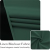 image:imageNICETOWN 100 Blackout French Door Curtains Privacy Thermal Insulated Tie Up Shade Tricia Window Drapes Front Door Curtain for Kitchen Living Room W26 x L72 inch Long Light Green 1 PanelHunter Green