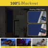 image:imageNICETOWN 100 Blackout French Door Curtains Privacy Thermal Insulated Tie Up Shade Tricia Window Drapes Front Door Curtain for Kitchen Living Room W26 x L72 inch Long Light Green 1 PanelRoyal Blue
