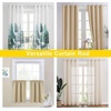 image:imageNICETOWN Adjustable Curtain Rods 2Pack 2848 Inch Matte Black Copper Rods with Decorative Finials for Windows Heavy Duty Short Window Drapery Poles for Indoor Outdoor Patio BedroomAntique White