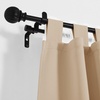 image:imageNICETOWN Adjustable Curtain Rods 2Pack 2848 Inch Matte Black Copper Rods with Decorative Finials for Windows Heavy Duty Short Window Drapery Poles for Indoor Outdoor Patio BedroomMatte Black