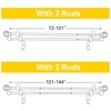 image:imageNICETOWN Adjustable Curtain Rods 2Pack 2848 Inch Matte Black Copper Rods with Decorative Finials for Windows Heavy Duty Short Window Drapery Poles for Indoor Outdoor Patio BedroomMatte Black