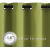 image:imageNICETOWN Bedroom Room Darkening Curtains and Drapes  Energy Smart Thermal Insulated Solid Grommet Room Darkening Draperies for Living Room 2 Panels 66 inches x 72 inches Fresh Green