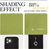 image:imageNICETOWN Bedroom Room Darkening Curtains and Drapes  Energy Smart Thermal Insulated Solid Grommet Room Darkening Draperies for Living Room 2 Panels 66 inches x 72 inches Fresh Green