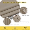 image:imageNICETOWN Blackout Short Curtains for Kitchen  Thermal Insulated Solid Grommet Top Room Darkening Curtain PanelsDraperies for BedroomCafe Taupe 1 Pair 34 x 50 Inch