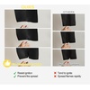 image:imageNICETOWN Flame Resistant Black Curtains 108 inch Long 2 Panels for Library and Theater Extra Long Blackout Privacy Protection Heavy Duty Window Treatment for College NFPA 701 W52 x L108Black