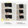 image:imageNICETOWN Flame Resistant Black Curtains 108 inch Long 2 Panels for Library and Theater Extra Long Blackout Privacy Protection Heavy Duty Window Treatment for College NFPA 701 W52 x L108Black