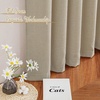 image:imageNICETOWN White Sheer Bathroom Curtains 48 inches Long Rod Pocket amp Back Tab Semi Sheer Faux Linen Privacy Window Treatments Light Filtering Drapes for Kitchen W29 x L48 2 PanelsLinen Taupe