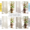 image:imageNICETOWN White Sheer Bathroom Curtains 48 inches Long Rod Pocket amp Back Tab Semi Sheer Faux Linen Privacy Window Treatments Light Filtering Drapes for Kitchen W29 x L48 2 PanelsLinen