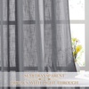 image:imageNICETOWN White Sheer Bathroom Curtains 48 inches Long Rod Pocket amp Back Tab Semi Sheer Faux Linen Privacy Window Treatments Light Filtering Drapes for Kitchen W29 x L48 2 PanelsGrey
