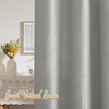 image:imageNICETOWN White Sheer Bathroom Curtains 48 inches Long Rod Pocket amp Back Tab Semi Sheer Faux Linen Privacy Window Treatments Light Filtering Drapes for Kitchen W29 x L48 2 PanelsLinen Gray