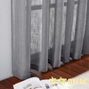 image:imageNICETOWN White Sheer Bathroom Curtains 48 inches Long Rod Pocket amp Back Tab Semi Sheer Faux Linen Privacy Window Treatments Light Filtering Drapes for Kitchen W29 x L48 2 PanelsGrey