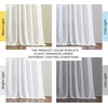 image:imageNICETOWN White Sheer Bathroom Curtains 48 inches Long Rod Pocket amp Back Tab Semi Sheer Faux Linen Privacy Window Treatments Light Filtering Drapes for Kitchen W29 x L48 2 PanelsWhite