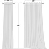 image:imageNICETOWN White Sheer Bathroom Curtains 48 inches Long Rod Pocket amp Back Tab Semi Sheer Faux Linen Privacy Window Treatments Light Filtering Drapes for Kitchen W29 x L48 2 PanelsLinen Cream