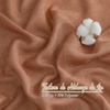 image:imageNICETOWN White Sheer Bathroom Curtains 48 inches Long Rod Pocket amp Back Tab Semi Sheer Faux Linen Privacy Window Treatments Light Filtering Drapes for Kitchen W29 x L48 2 PanelsLinen Caramel