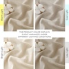 image:imageNICETOWN White Sheer Bathroom Curtains 48 inches Long Rod Pocket amp Back Tab Semi Sheer Faux Linen Privacy Window Treatments Light Filtering Drapes for Kitchen W29 x L48 2 PanelsLinen Cream