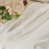 image:imageNICETOWN White Sheer Bathroom Curtains 48 inches Long Rod Pocket amp Back Tab Semi Sheer Faux Linen Privacy Window Treatments Light Filtering Drapes for Kitchen W29 x L48 2 PanelsLinen