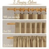 image:imageNICETOWN White Sheer Bathroom Curtains 48 inches Long Rod Pocket amp Back Tab Semi Sheer Faux Linen Privacy Window Treatments Light Filtering Drapes for Kitchen W29 x L48 2 PanelsLinen Brown