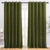image:imageNICETOWN Room Darkening Living Room Curtains 102 inches Long  Grommet Thermal Insulated Window Drapes Room Divider Blinds Sound Reducing for Living Room W66 x L102 Olive 2 Pieces